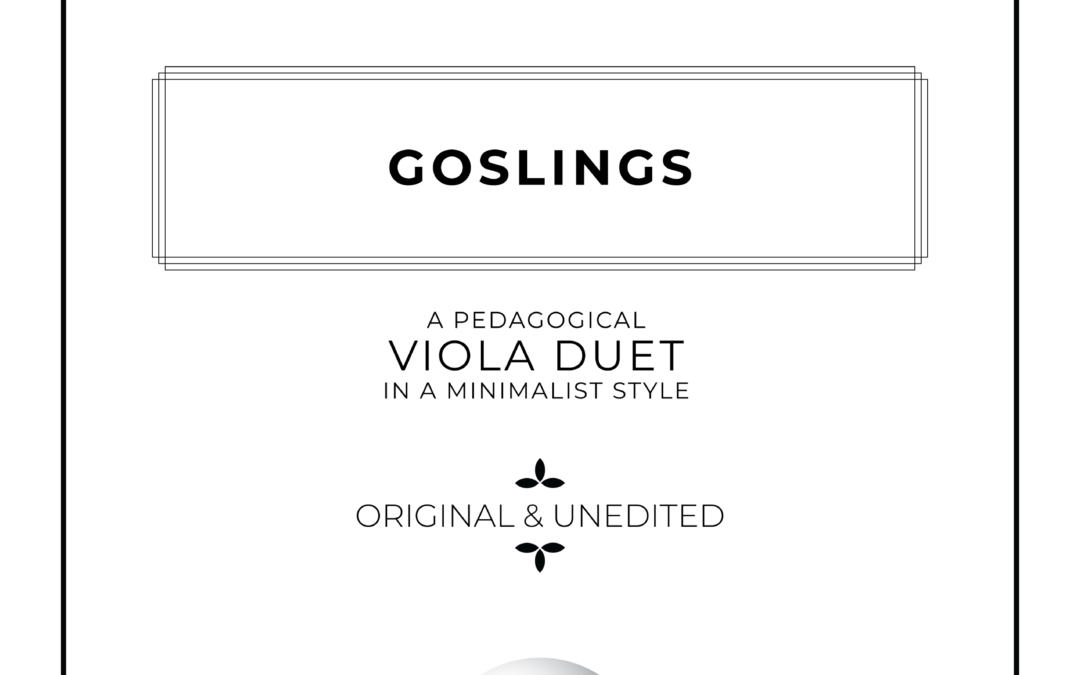 Goslings - Viola Duet Sheet Music - Arthur Breur