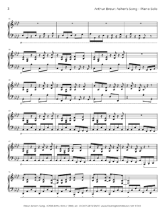 Asher's Song - Piano Solo - Page 3 Preview