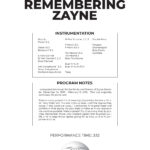 Remembering Zayne - Concert Band Arrangement - Cover Image